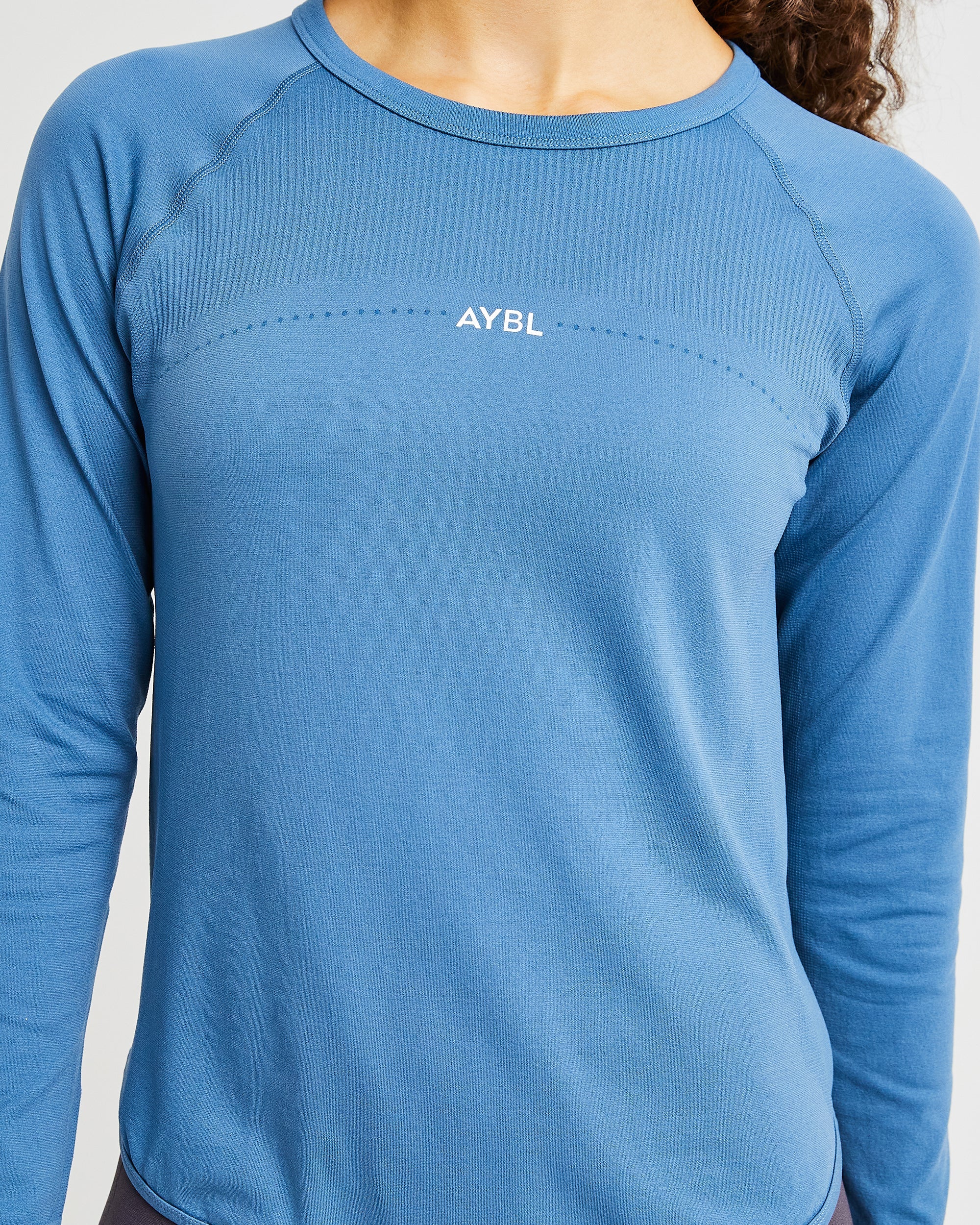 Reform Seamless Long Sleeve T Shirt - Petrol Blau