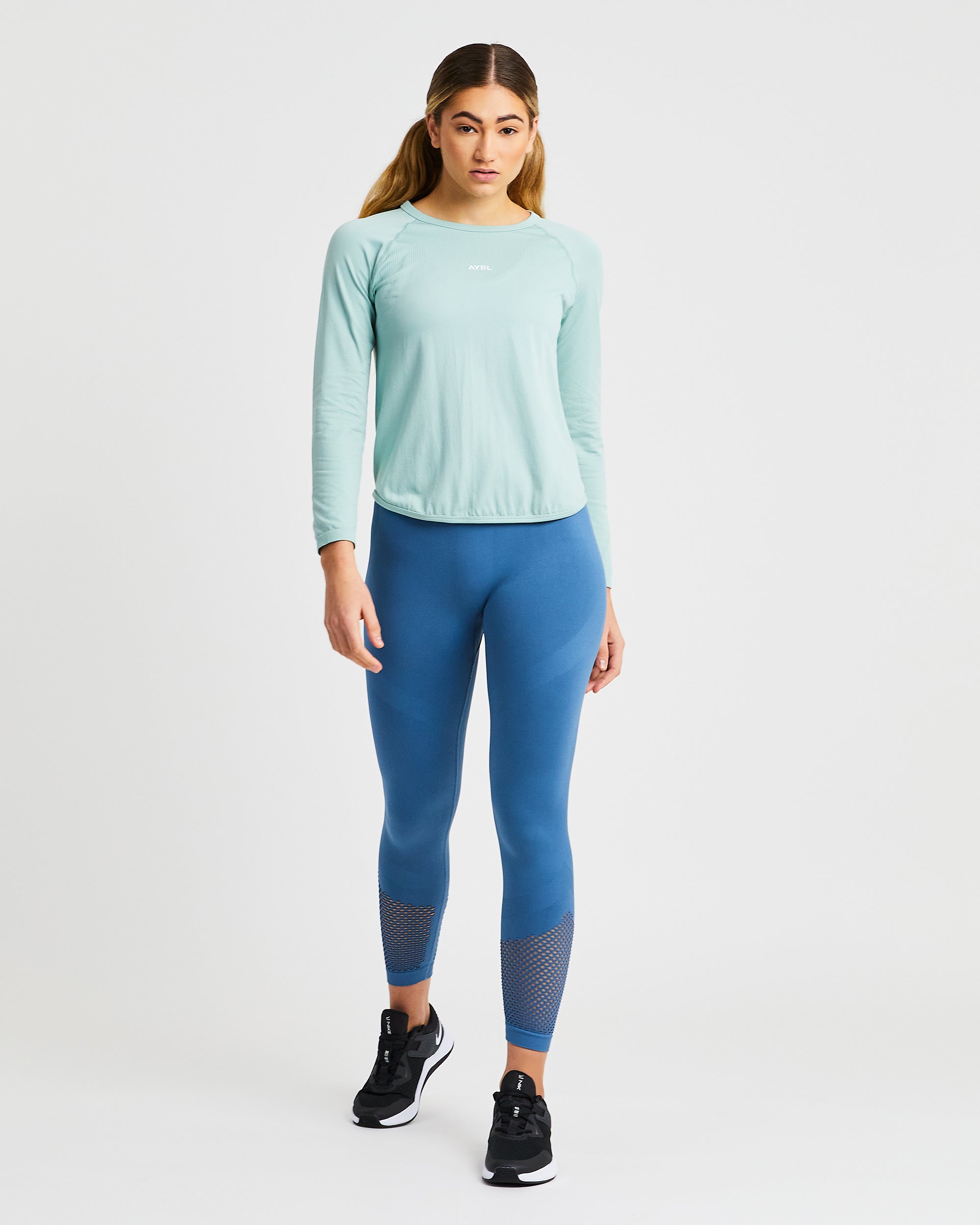 Reform Seamless Long Sleeve T Shirt - Sage Grün