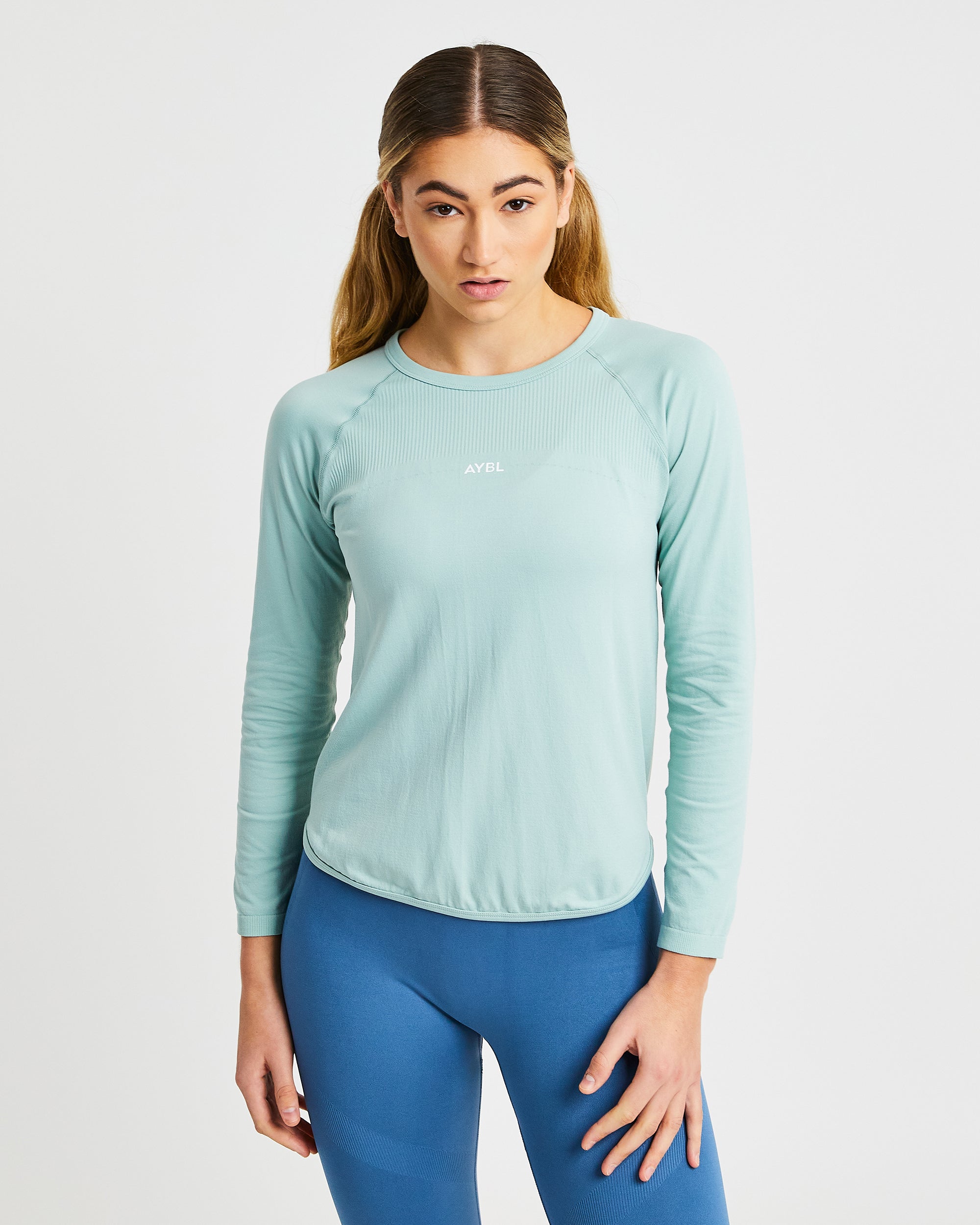 Reform Seamless Long Sleeve T Shirt - Sage Grün