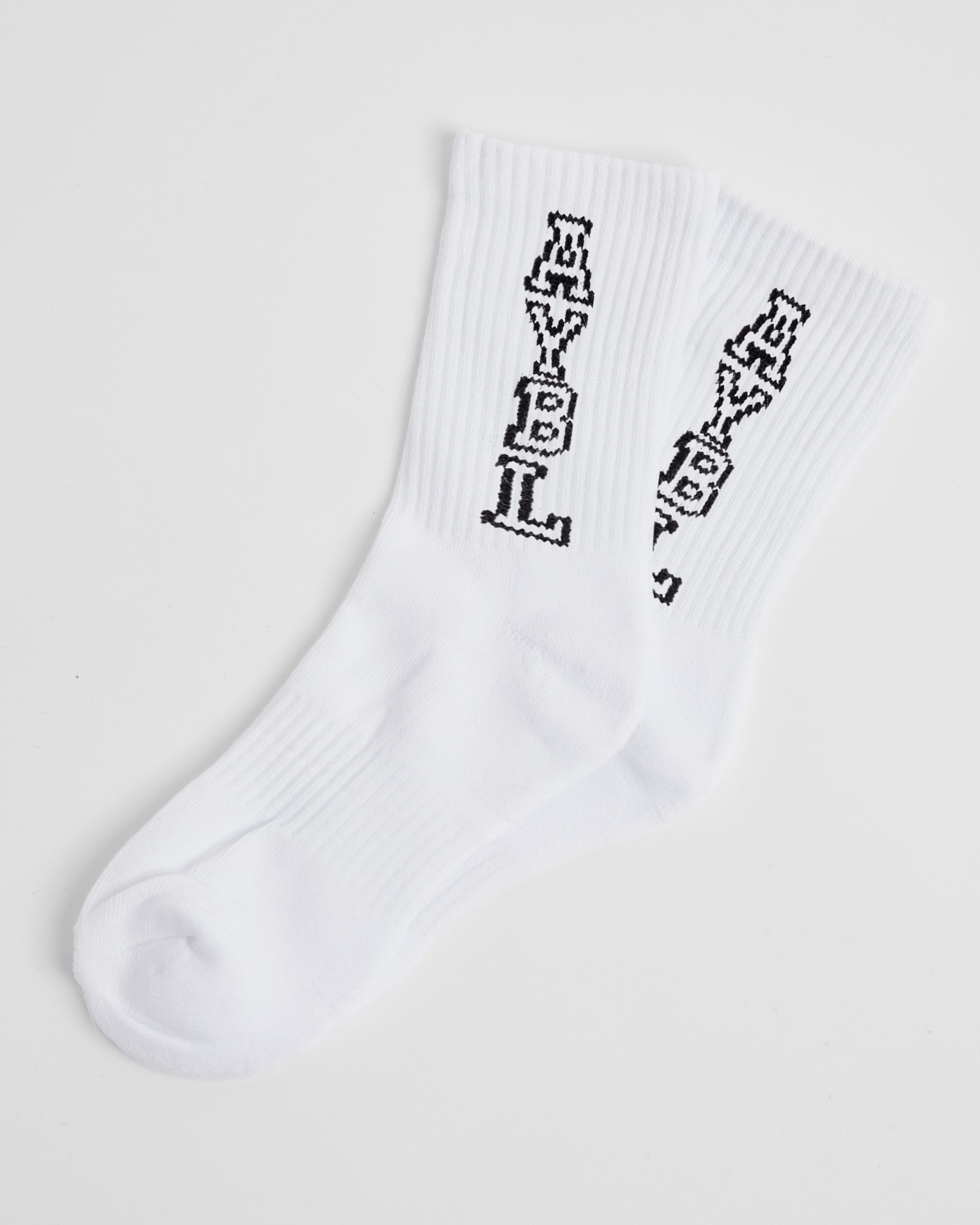 Varsity Vertical Crew Socks - Weiß