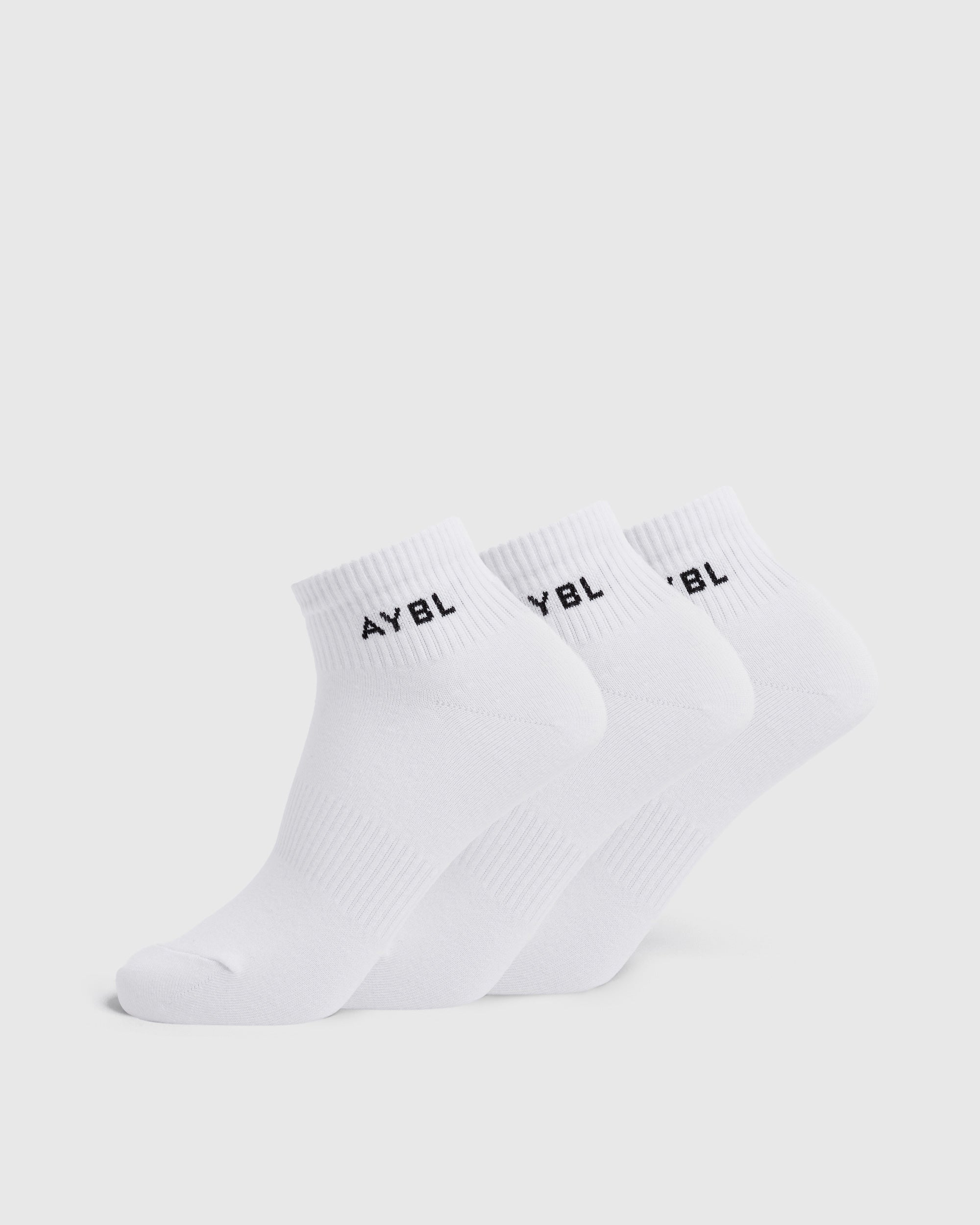 Everyday Ankle Socks (3 Pack) - Weiß