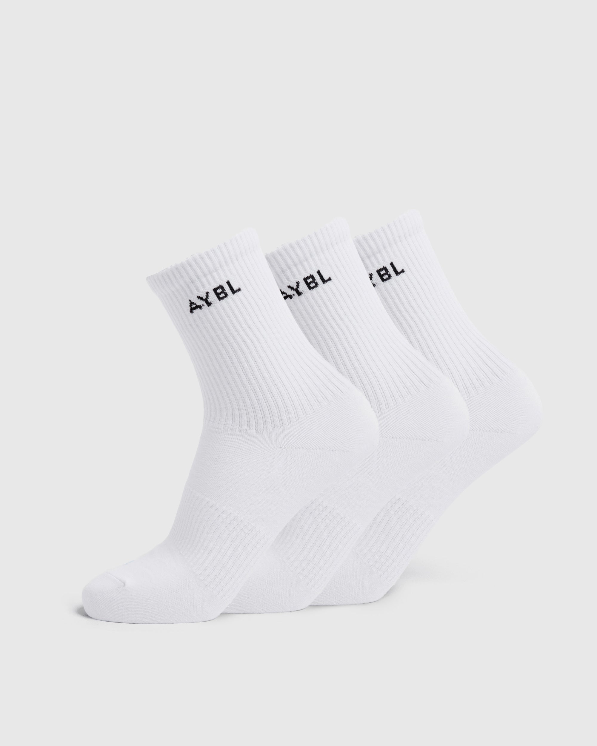 Everyday Crew Socks (3 Pack) - Weiß